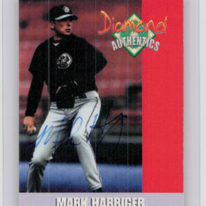 2000 Diamond Authentics Autographs Mark Harriger AU SN3250 #2 SeaWolves