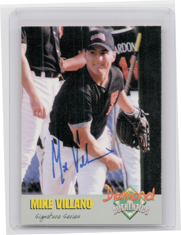 2000 Diamond Authentics Autographs Mike Villano AU SN3250 #24 Cannons