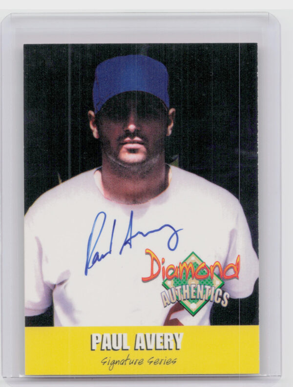 2000 Diamond Authentics Autographs Paul Avery AU SN3250 #7 Dodgers