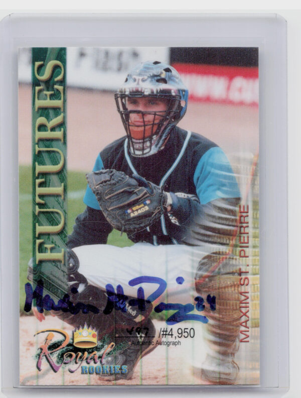 2000 Royal Rookies Futures Maxim St. Pierre AU SN4950 #24 Whitecaps Autographs