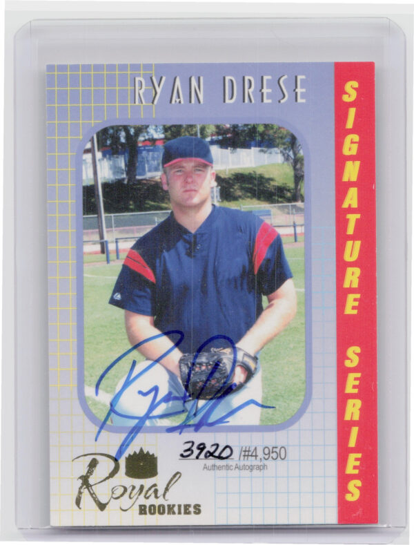 2000 Royal Rookies Ryan Drese AU SN4950 #39 Indians Autographs