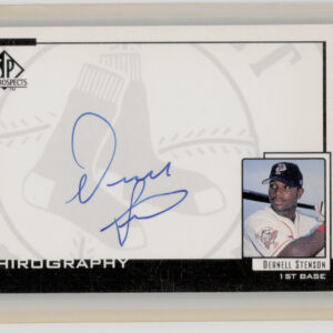 2000 SP Top Prospects Dernell Stenson AU #DS Sox Chirography