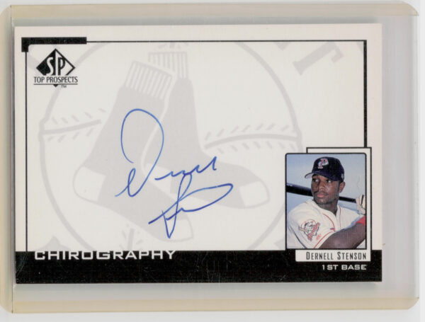 2000 SP Top Prospects Dernell Stenson AU #DS Sox Chirography
