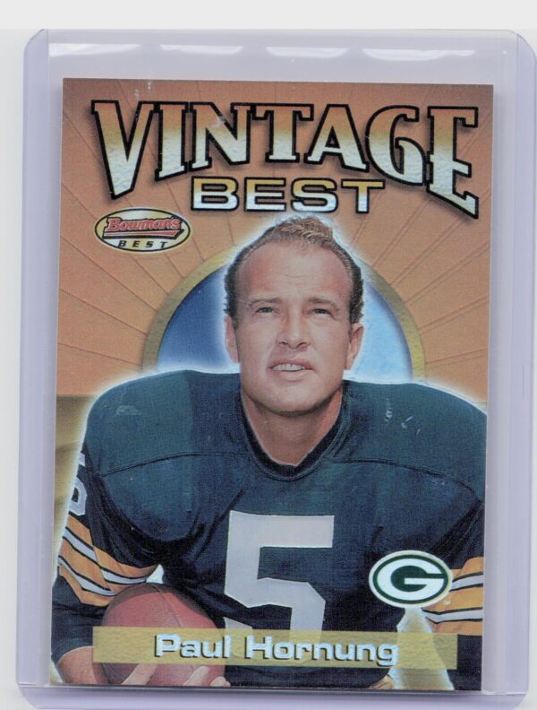 2001 Bowman's Best Paul Hornung #VB PH Packers Vintage Best