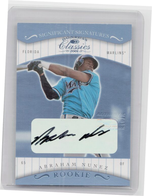 2001 Donruss Classics Abraham Nunez AU #131 Marlins Significant Signatures