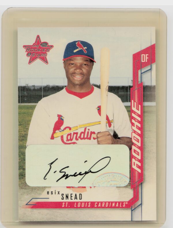 2001 Leaf Rookies & Stars Esix Snead AU #277 Cardinals Autographs