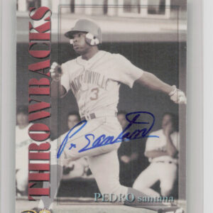 2001 Royal Rookies Throwbacks Pedro Santana AU SN5950 #34 Suns Autographs