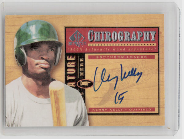 2001 SP Top Prospects Kenny Kelly AU #KK Rays Chirography