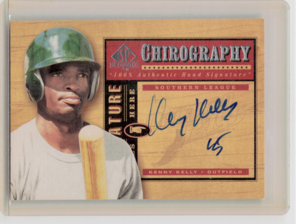 2001 SP Top Prospects Kenny Kelly AU #KK Rays Chirography