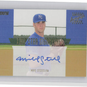 2001 Stadium Club Mike Stodolka AU #LS18 Royals Lone Star Signatures