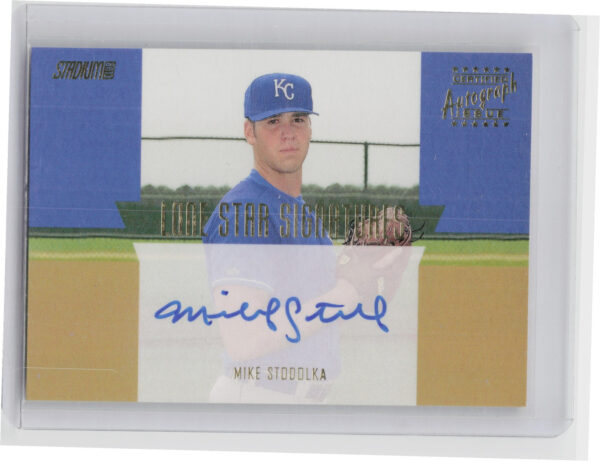 2001 Stadium Club Mike Stodolka AU #LS18 Royals Lone Star Signatures