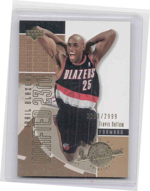 2002-03 Upper Deck Inspirations Travis Outlaw SN2999 #178 Blazers