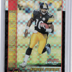 2002 Bowman Chrome Kordell Stewart Xfractors SN250 #50 Steelers