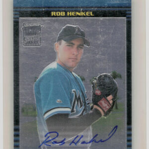 2002 Bowman Chrome Rob Henkel AU RC #393 Marlins