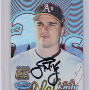 2002 Bowman's Best Cody McKay Red AU #171 Athletics