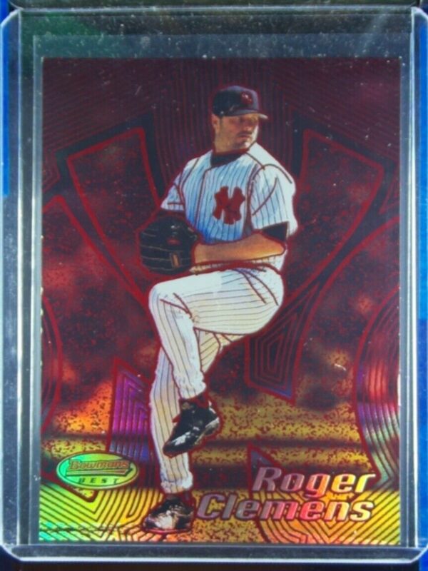 2002 Bowman's Best Roger Clemens Red SN200 #22 Yankees