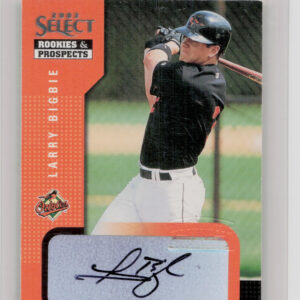 2002 Select Rookies & Prospects Larry Bigbie AU #61 Orioles