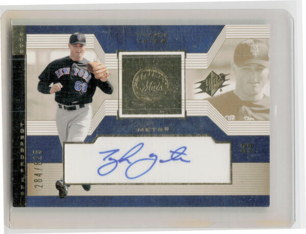 2002 Upper Deck Rookie Update Tyler Yates AU SN825 RC #232 Mets 2002 SPx Update