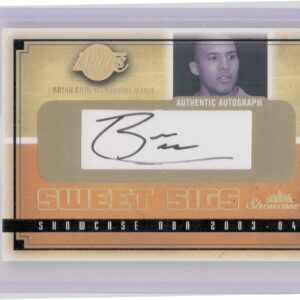 2003-04 Fleer Showcase Brian Cook AU SN800 #SG-BC Lakers Sweet Sigs