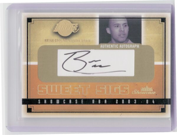 2003-04 Fleer Showcase Brian Cook AU SN800 #SG-BC Lakers Sweet Sigs