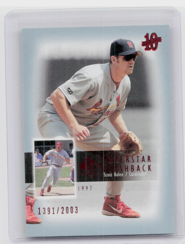 2003 SP Authentic Scott Rolen SN2003 #SF54 Cardinals Superstar Flashback