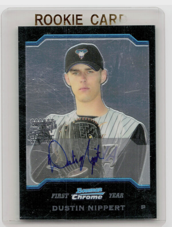 2004 Bowman Chrome Dustin Nippert AU RC #344 Diamondbacks