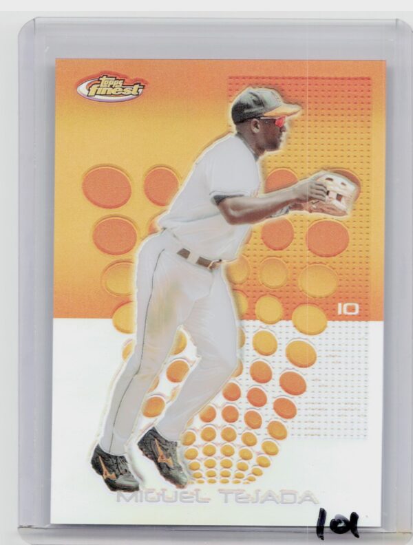 2004 Finest Miguel Tejada Refractors #55 Orioles