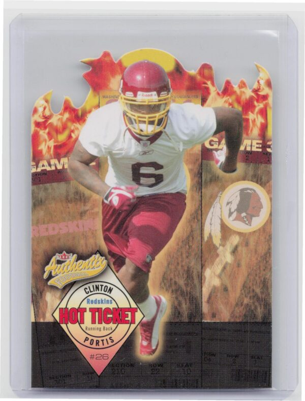 2004 Fleer Authentix Clinton Portis Hot Ticket #4 HT Redskins
