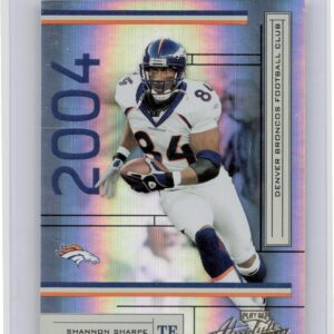 2004 Playoff Absolute Memorabilia Shannon Sharpe /1150 #48 Broncos
