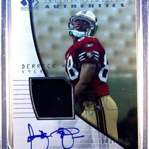 2004 SP Authentic Derrick Hamilton JSY Auto RC /799 #200 49ers