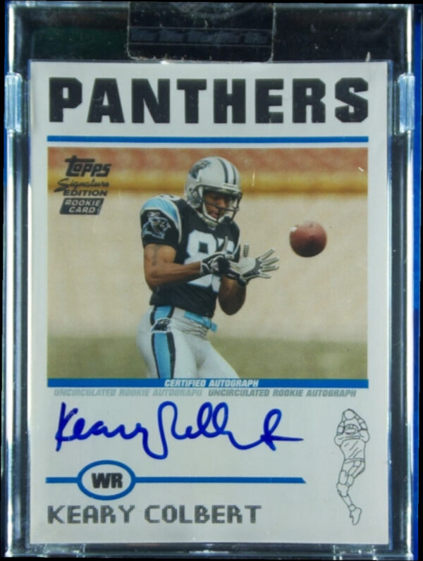 2004 Topps Signature Keary Colbert AU SN1499 RC #86 Panthers