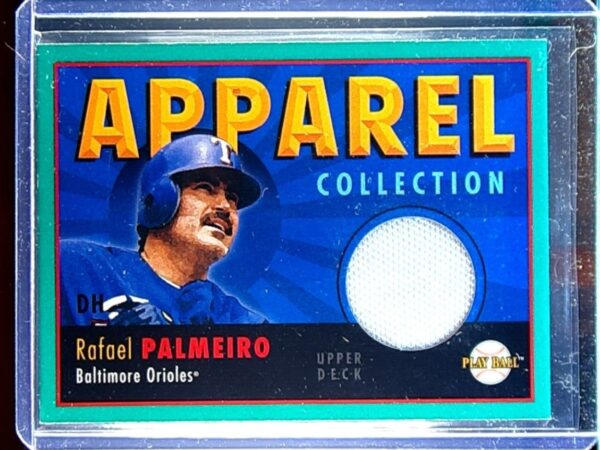 2004 UD Play Ball Rafael Palmeiro JSY #AC-RP Orioles Apparel Collection