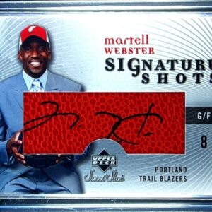 2005-06 UD Sweet Shot martell webster Auto #SS-WE Blazers Signature Shots