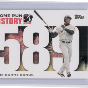 2005 Topps Updates & Highlights Barry Bonds #BB 598 Giants Barry Bonds Home Run