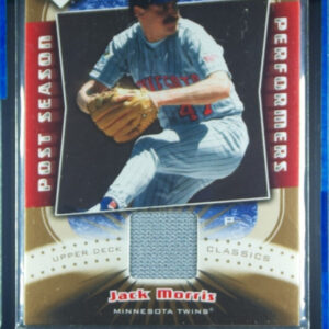 2005 Upper Deck Classics Jack Morris MEM #PP-JM Twins Post Season Performers Mat