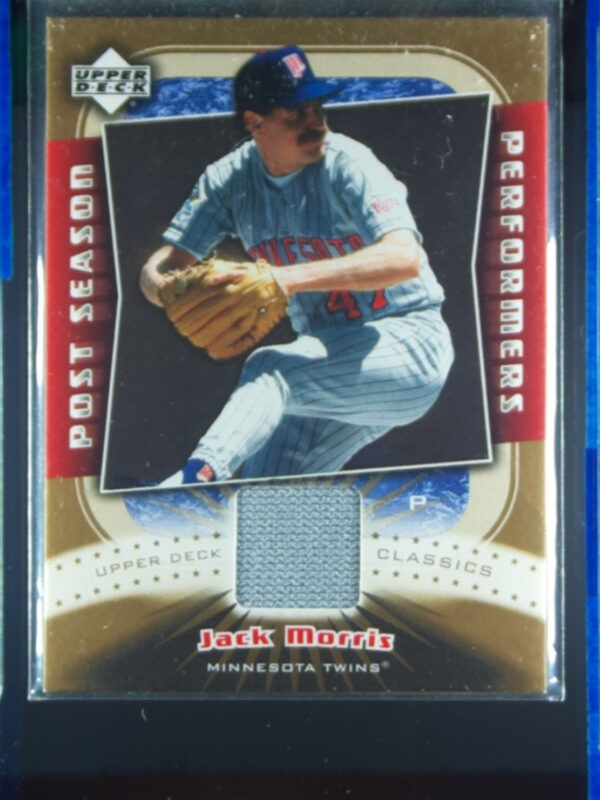 2005 Upper Deck Classics Jack Morris MEM #PP-JM Twins Post Season Performers Mat