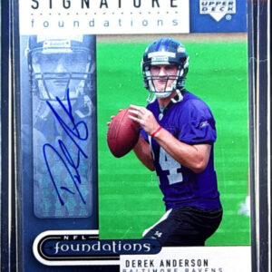 2005 Upper Deck Foundations Derek Anderson AU #SF-DA Ravens Signature Foundation