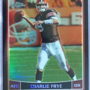 2006 Topps Chrome Charlie Frye Black Refractors /199 #40 Browns
