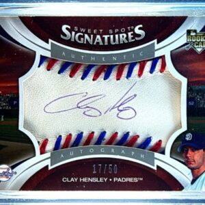 2006 UD Sweet Spot Update Clay Hensley AUTO /50 #150 Padres Rookie Sigs