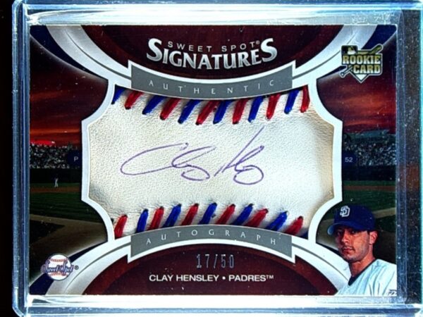 2006 UD Sweet Spot Update Clay Hensley AUTO /50 #150 Padres Rookie Sigs