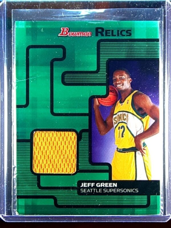 2007-08 Bowman Jeff Green JSY #BR-JG SuperSonics Relics