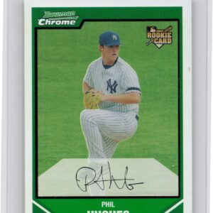 2007 Bowman Draft Picks & Prospects Phil Hughes Chrome Refractors #BDP49 Yankees