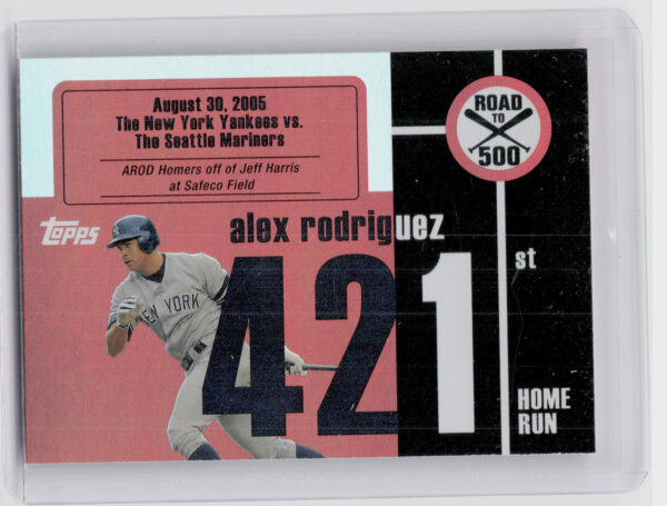 2007 Bowman's Best Alex Rodriguez #ARHR421 Yankees Alex Rodriguez: Road to 500