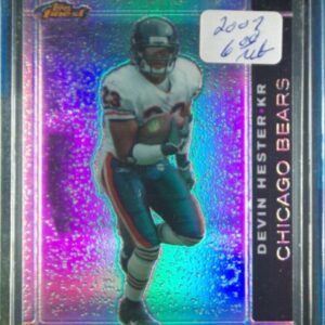 2007 Finest Devin Hester Black Refractors SN99 #80 Bears