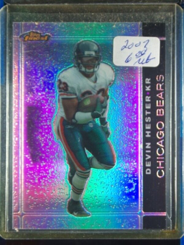 2007 Finest Devin Hester Black Refractors SN99 #80 Bears