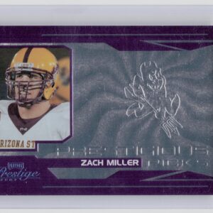 2007 Playoff Prestige Zach Miller /250 #PK-10 Devils Prestigious Picks Purple