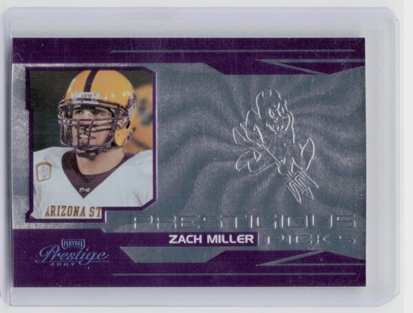 2007 Playoff Prestige Zach Miller /250 #PK-10 Devils Prestigious Picks Purple