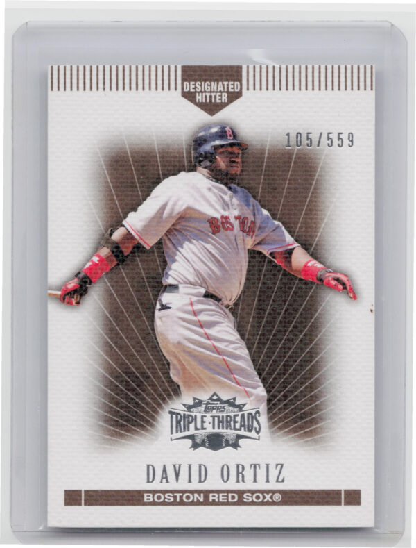 2007 Topps Triple Threads David Ortiz Sepia SN559 #100 Sox