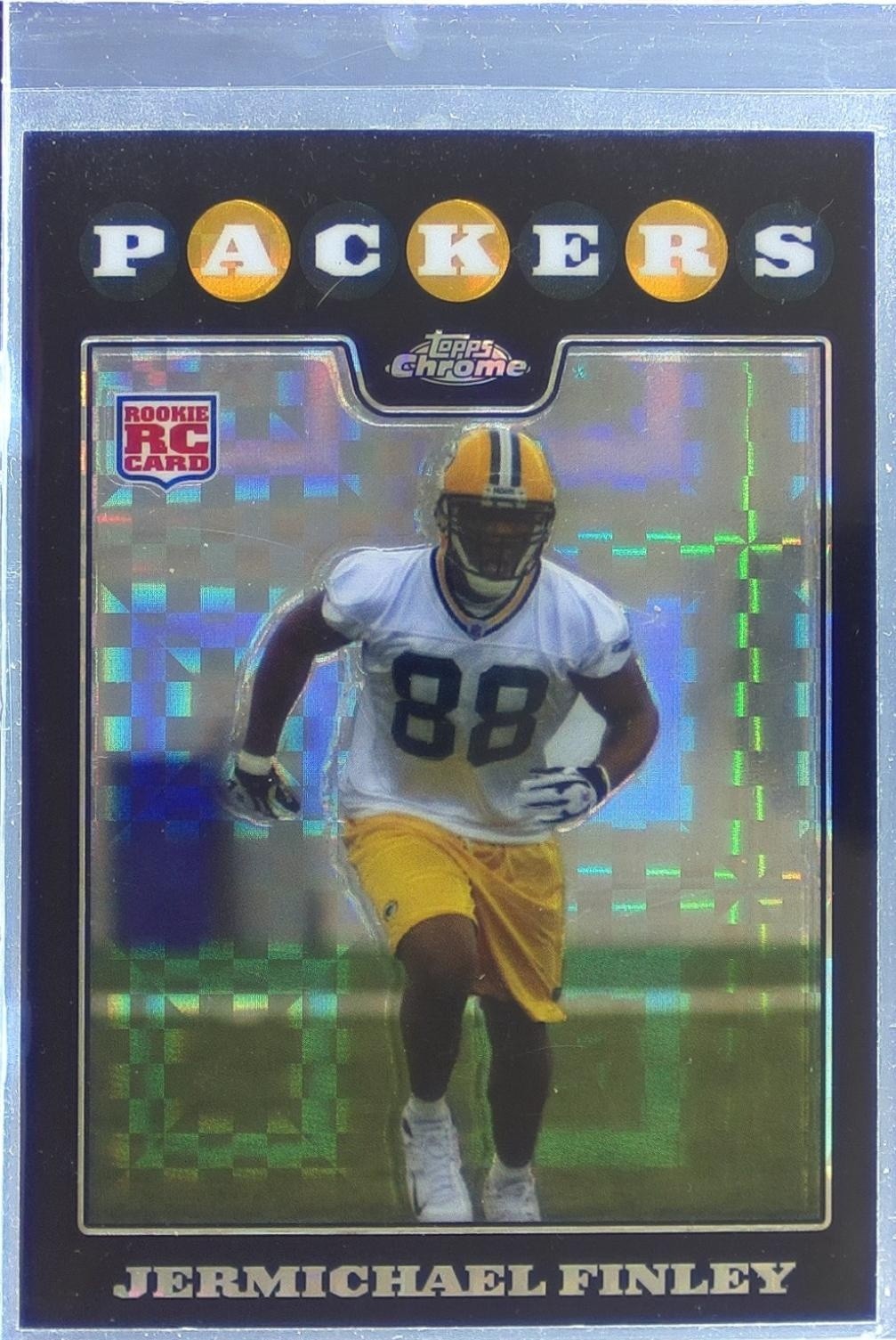 2008 Topps Chrome Jermichael Finley Xfractors RC #TC218 Packers
