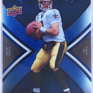 2008 Upper Deck Drew Brees #SQ10 Saints StarQuest Rainbow Blue